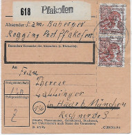 Paketkarte Rogging, Pfakofen Nach Haar 1948, A49 II, MeF - Lettres & Documents