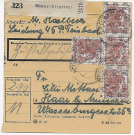 Paketkarte Höfen Bei Dingolfing Nach Haar, MeF, A49 II, 1948 - Briefe U. Dokumente