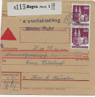 Paketkarte Nachnahme Hagen/Westf. Nach Haar/München, 1948, MiNr. 93 MeF - Brieven En Documenten