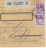 Paketkarte Garmisch-Partenkirchen, Zustellgebühren 20,  1948, MeF - Lettres & Documents