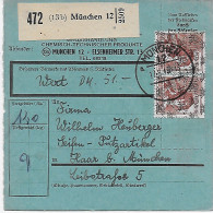 Paketkarte München, Absendereindruck Nach Haar, Seifen, Putzartikel, 1948, MeF - Storia Postale