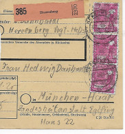 Paketkarte Herrenberg Nach Haar, Landesheilanstalt Eglfing,  1948, MeF - Brieven En Documenten