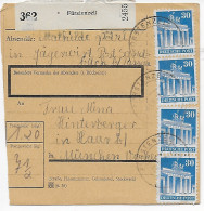 Paketkarte Fürstenzell/Jägerwirt/Sandbach Nach Haar, 1948, MeF - Brieven En Documenten