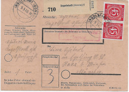 Paketkarte Ingolstadt 1948 Nach Haar - Cartas & Documentos