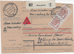 Paketkarte Hauzenberg Nach Eglfing-Haar, 1948, MeF - Briefe U. Dokumente