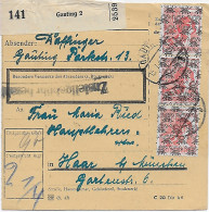 Paketkarte Gauting Nach Haar,1948, MeF - Brieven En Documenten