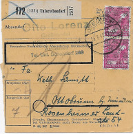 Paketkarte Unterschondorf Nach Ottobrunn, 1948, MeF - Lettres & Documents