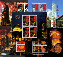 Togo 1997 Hong Kong To China 5 M/s, Mint NH, Art - Fireworks - Togo (1960-...)