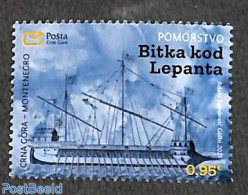 Montenegro 2021 Lepanto Battle 1v, Mint NH, Transport - Ships And Boats - Barche