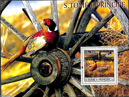 Sao Tome/Principe 2003 Pheassant S/s, Mint NH, Nature - Birds - Poultry - São Tomé Und Príncipe