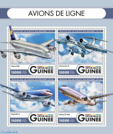 Guinea, Republic 2016 Airliners, Mint NH, Transport - Aircraft & Aviation - Aviones