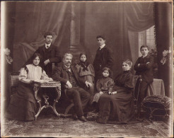 Family With 6 Children, Transylvania, Fin De Siecle PM125 - Anonieme Personen