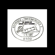 Bund / Germany: Stempel / Cancel 'Hermann-Oberth-Gesellschaft [HOG] – Space-Shuttle, 1981', 8100 Garmisch-Partenkirchen - Europe