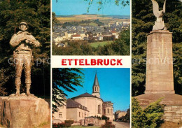 73312488 Ettelbruck Statue U.S. General Patton Panorama Eglise Saint Sébastian M - Altri & Non Classificati