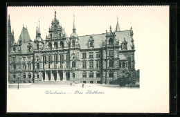 AK Wiesbaden, Das Rathaus  - Wiesbaden