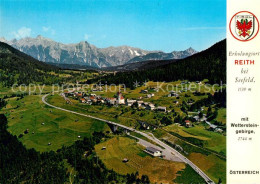 73312343 Reith Seefeld Tirol Panorama Mit Wettersteingebirge Fliegeraufnahme Rei - Other & Unclassified