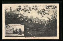 AK Cronberg Im Taunus, Ortsansicht Mit Ansicht Vom Schloss Friedrichshof  - Taunus