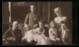 AK Familienportrait Um Ernst August Von Braunschweig Und Cumberland  - Familles Royales