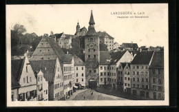 AK Landsberg A. Lech, Hauptplatz Mit Schmalzturm  - Landsberg