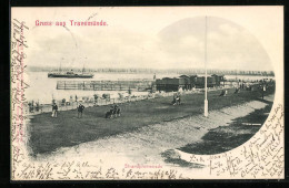 AK Travemünde, Strandpromenade Mit Besuchern  - Luebeck-Travemuende