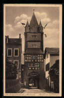 AK Bacharach, Gasthaus Pfalzgrafenschänke, Ansicht Von Der Stadtseite  - Bacharach