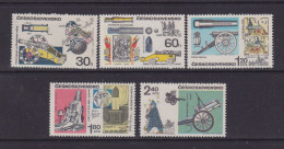 CZECHOSLOVAKIA  - 1970 Artillery Set Never Hinged Mint - Unused Stamps