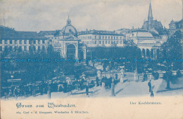 R027721 Gruss Aus Wiesbaden. Der Kochbrunnen. 1907 - Welt