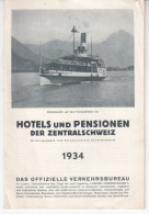 9435--  REISEPROSPEKTE  SCHWEIZ  1934 - Toeristische Brochures