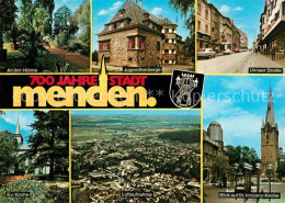 73312039 Menden Sauerland St. Vincenz-Kirche Unnaer Strasse Fliegeraufnahme Mend - Menden