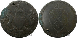 Royaume-Uni - Manchester Feildings Grocer & Tea Dealer - Half Penny Token 1793 - TB+/VF35 Trou - Mon5032 - Andere & Zonder Classificatie