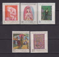 CZECHOSLOVAKIA  - 1970 Art Set Never Hinged Mint - Unused Stamps