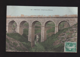 CPA - 07 - Privas - Pont Des Mines - Colorisée - Circulée En 1909 (coin Plié) - Privas