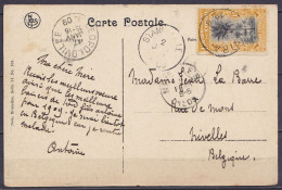 Congo - "Baie De Ké-Liba - Lac Tanganika) Affr. N°20 Càd UVIRA /6 DEC 1908 Pour NIVELLES - Càd STANLEYVILLE, LEOPOLDVILL - Cartas & Documentos