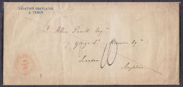 Faire-part De Décès Daté Mars 1855 De "LEGATION FRANCAISE A TURIN" Pour LONDON - Voir Scans - 1849-1876: Klassik