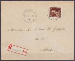 Env. Recommandée Affr. N°645 Càd ETTERBEEK /-8-11 1943 Pour MOHA - 1936-1957 Collo Aperto