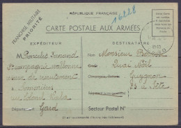 "Carte Postale Aux Armées" D'un Militaire 2e Compagnie Wallone Pour Gouverneur Belge à SETE - Càd SOMMIERES /30 V 1940 ( - Oorlog 40-45 (Brieven En Documenten)