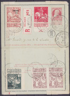 EP Carte-lettre 10c Rouge (type N°74) + N°91+106 (+ 2x N°85 + N°101 Au Dos) Càd BRUSSEL-BRUXELLES /12 XI 1911 En Recomma - Carte-Lettere