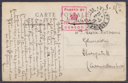 CP Fécamp En Franchise S.M. Càd FECAMP /2-2 1915 D'un Militaire Belge Pour LLANGADOCK (Llangadog) Carmarthenshire - Cach - Army: Belgium