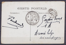 CP "Paris Carrefour St-Augustin" En Franchise "TRESOR ET POSTES /28 MARS 1917" Pour Militaire Belge En Campagne - Càd "P - Esercito Belga