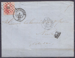 L. Affr. N°16 Lpts "60" Càd BRUXELLES /4 MAI 1864 Pour … Côte D'Or France - [PD] - Càd "BELG.A QUIEVRAIN" (au Dos: Càd A - 1863-1864 Medallions (13/16)