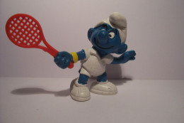 SCHTROUMPFS  -   SCHTROUMPF -  SPORTIF -  TENNIS  -  PEYO - 79 -SCHLEICH - GERMANY - Smurfs