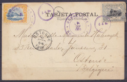 Guatemala - CP "Indio De San Martin Chile Verde" Affr. 15ctvs Càd "CORREOS DE GUATEMALA /14 SEP 1905" Pour OSTENDE Belgi - Guatemala