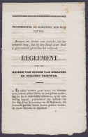 Livret "Reglement Over Het Houden Van Huizen Van Debauche En Publieke Vrouwen" - Leuven, Mars 1827 - 12 Pages - Decreti & Leggi
