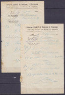 Consulat Général De Belgique à Flessingue (Hollande) - Listes De Colis Pour Internés Datées 11 Juillet 1916 Et 22 Septem - 1914-18