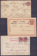 Allemagne - Lot De 8 Entiers Postaux 1889 à 1922 - Différentes Origines, Différentes Destinations - Voir Scans - Autres & Non Classés