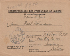 German Prisoner Of War Letter From France, Depot PG 21 Located Laon (Aisne) Signed 18.8.1946. Postal Weight - Militares