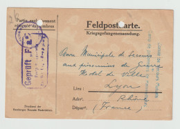 French Prisoner Of War Card From Germany, Kriegsgefangenenlager Hammelburg Signed 23.6.1918. Postal Weight - Militares