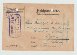 French Prisoner Of War Card From Germany, Kriegsgefangenenlager Hammelburg Signed 23.6.1918. Postal Weight - Militaria