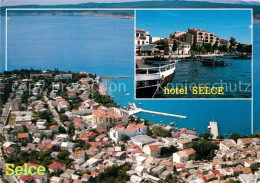 73311088 Selce Crikvenica Hotel Am Hafen Fliegeraufnahme Selce Crikvenica - Kroatien