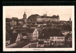 AK Günzburg A. D., Teilansicht Mit Schloss  - Guenzburg